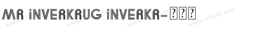 mr Inverkrug Inverkr字体转换